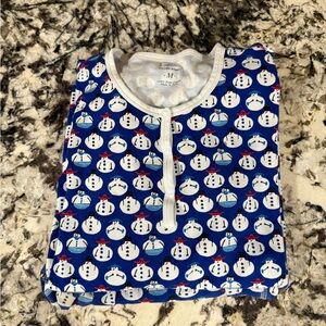 Roller Rabbit snowmen pjs